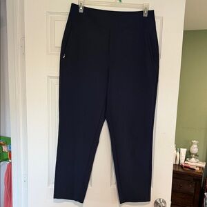 Athleta Black Straight-Leg Pull-On Pants